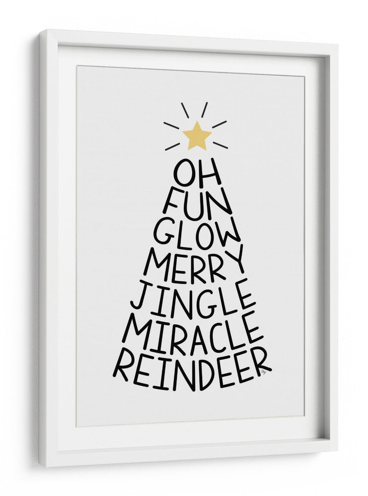 Árbol de Palabras Festivo - Martina | Cuadro decorativo de Canvas Lab