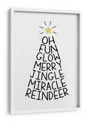 Árbol de Palabras Festivo - Martina | Cuadro decorativo de Canvas Lab