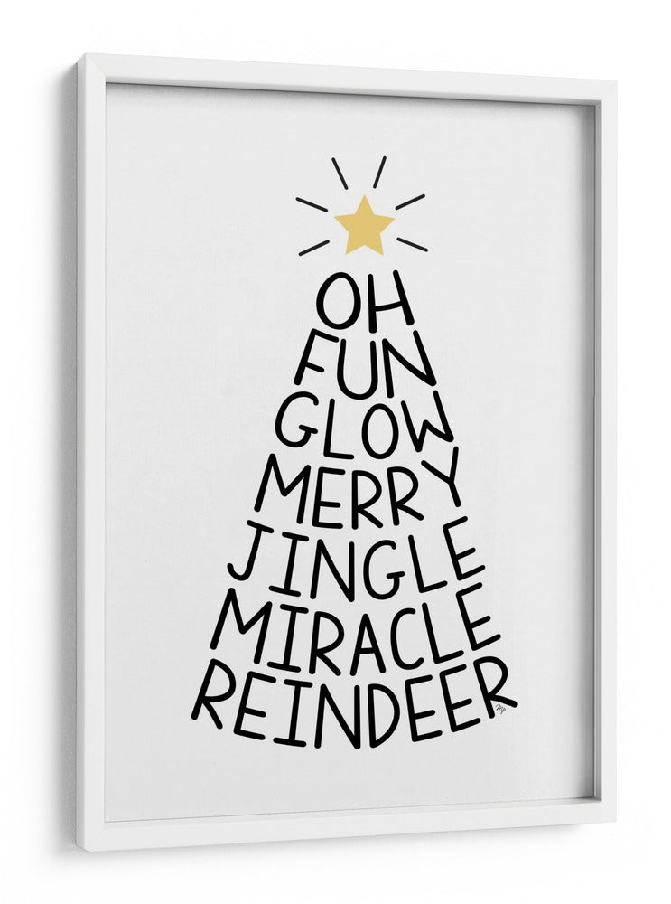 Árbol de Palabras Festivo - Martina | Cuadro decorativo de Canvas Lab