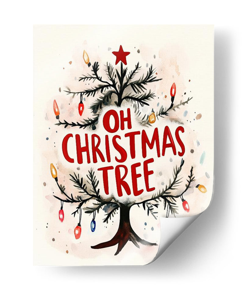 Resplandor Festivo del Árbol - Treechild | Cuadro decorativo de Canvas Lab