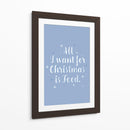 Todo lo que quiero para Navidad - Prints by Ayleen | Cuadro decorativo de Canvas Lab