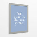 Todo lo que quiero para Navidad - Prints by Ayleen | Cuadro decorativo de Canvas Lab