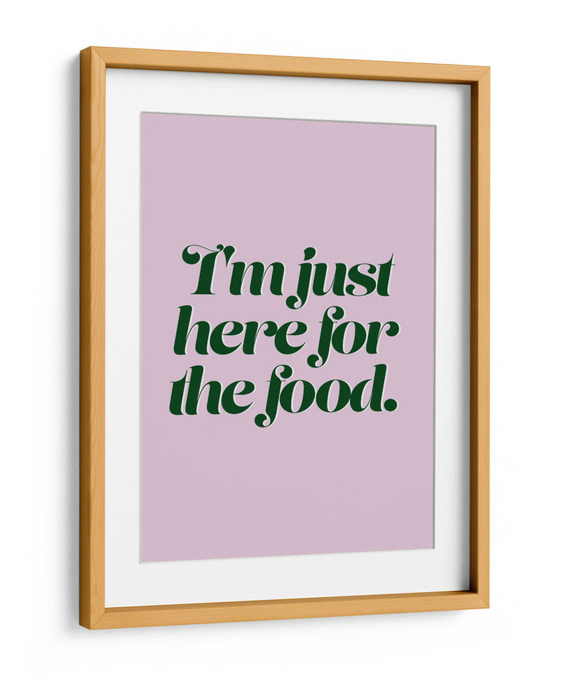 Aquí Por La Comida - Prints by Ayleen | Cuadro decorativo de Canvas Lab