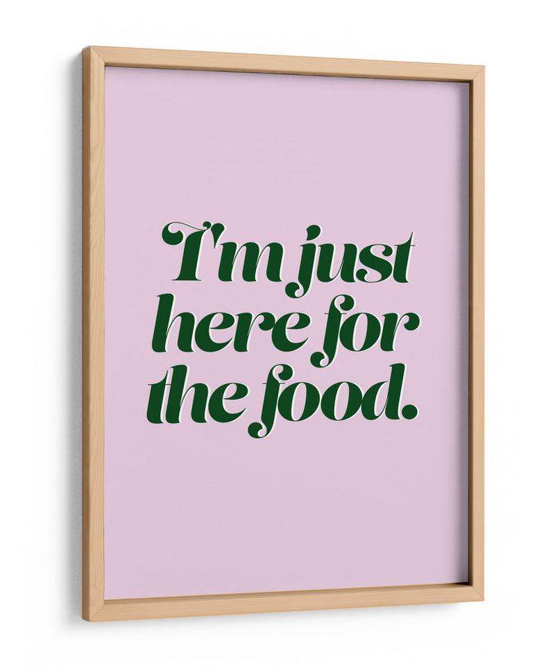 Aquí Por La Comida - Prints by Ayleen | Cuadro decorativo de Canvas Lab