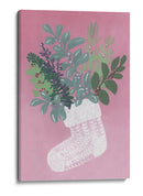 Calcetín floral rosa - Rosana Laiz Blursbyai | Cuadro decorativo de Canvas Lab