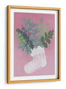 Calcetín floral rosa - Rosana Laiz Blursbyai | Cuadro decorativo de Canvas Lab