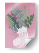 Calcetín floral rosa - Rosana Laiz Blursbyai | Cuadro decorativo de Canvas Lab