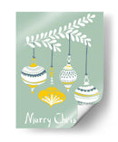 Alegres pequeñas bolas de Navidad menta - Annick | Cuadro decorativo de Canvas Lab