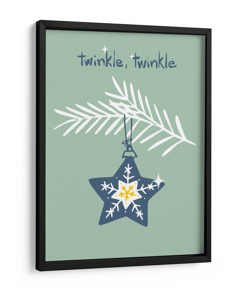 Alegre destello estrella de Navidad menta - Annick | Cuadro decorativo de Canvas Lab