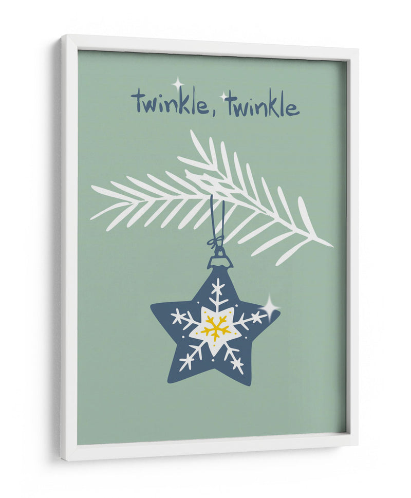 Alegre destello estrella de Navidad menta - Annick | Cuadro decorativo de Canvas Lab