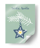 Alegre destello estrella de Navidad menta - Annick | Cuadro decorativo de Canvas Lab