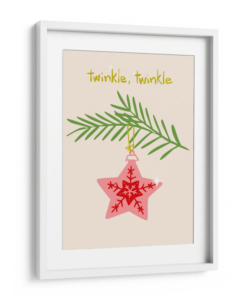 Estrella navideña brillante y alegre - Annick | Cuadro decorativo de Canvas Lab