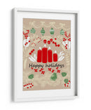 felices fiestas - ilustración de arte popular - Annick | Cuadro decorativo de Canvas Lab