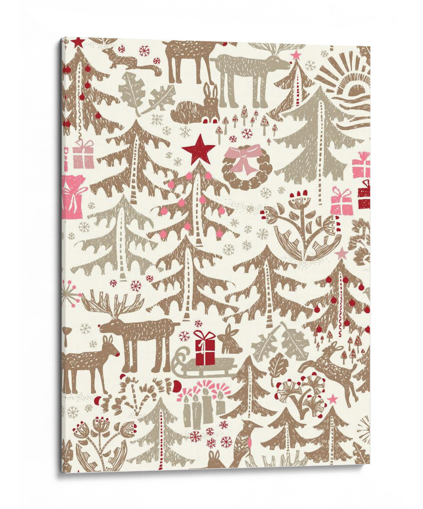 Patrón de tiempo de invierno de la Selva Negra de Navidad - Annick | Cuadro decorativo de Canvas Lab