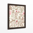 Patrón de tiempo de invierno de la Selva Negra de Navidad - Annick | Cuadro decorativo de Canvas Lab