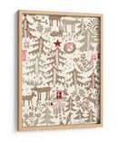Patrón de tiempo de invierno de la Selva Negra de Navidad - Annick | Cuadro decorativo de Canvas Lab