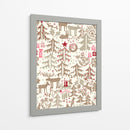 Patrón de tiempo de invierno de la Selva Negra de Navidad - Annick | Cuadro decorativo de Canvas Lab