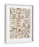 Patrón de tiempo de invierno de la Selva Negra de Navidad - Annick | Cuadro decorativo de Canvas Lab