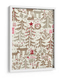 Patrón de tiempo de invierno de la Selva Negra de Navidad - Annick | Cuadro decorativo de Canvas Lab