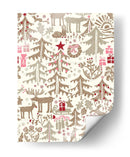 Patrón de tiempo de invierno de la Selva Negra de Navidad - Annick | Cuadro decorativo de Canvas Lab