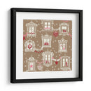 Patrón de ventanas navideñas de invierno de la Selva Negra - Annick | Cuadro decorativo de Canvas Lab