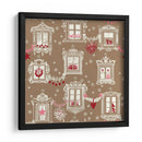 Patrón de ventanas navideñas de invierno de la Selva Negra - Annick | Cuadro decorativo de Canvas Lab