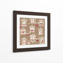 Patrón de ventanas navideñas de invierno de la Selva Negra - Annick | Cuadro decorativo de Canvas Lab