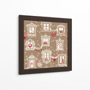 Patrón de ventanas navideñas de invierno de la Selva Negra - Annick | Cuadro decorativo de Canvas Lab