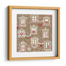 Patrón de ventanas navideñas de invierno de la Selva Negra - Annick | Cuadro decorativo de Canvas Lab