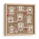 Patrón de ventanas navideñas de invierno de la Selva Negra - Annick | Cuadro decorativo de Canvas Lab