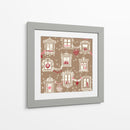 Patrón de ventanas navideñas de invierno de la Selva Negra - Annick | Cuadro decorativo de Canvas Lab