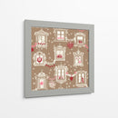 Patrón de ventanas navideñas de invierno de la Selva Negra - Annick | Cuadro decorativo de Canvas Lab
