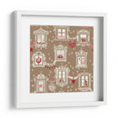 Patrón de ventanas navideñas de invierno de la Selva Negra - Annick | Cuadro decorativo de Canvas Lab