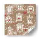 Patrón de ventanas navideñas de invierno de la Selva Negra - Annick | Cuadro decorativo de Canvas Lab