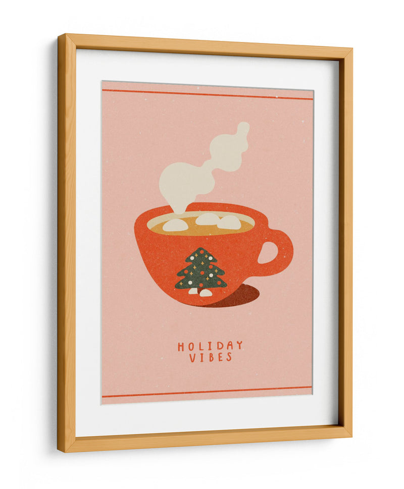 Ambiente festivo. Una taza de chocolate caliente para Navidad - NKTN | Cuadro decorativo de Canvas Lab