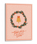 Corona navideña con campana y lazo - NKTN | Cuadro decorativo de Canvas Lab