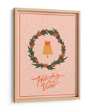 Corona navideña con campana y lazo - NKTN | Cuadro decorativo de Canvas Lab