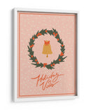 Corona navideña con campana y lazo - NKTN | Cuadro decorativo de Canvas Lab