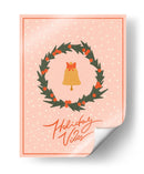 Corona navideña con campana y lazo - NKTN | Cuadro decorativo de Canvas Lab