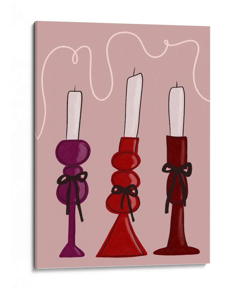 Trío de Velas - Athene Fritsch | Cuadro decorativo de Canvas Lab