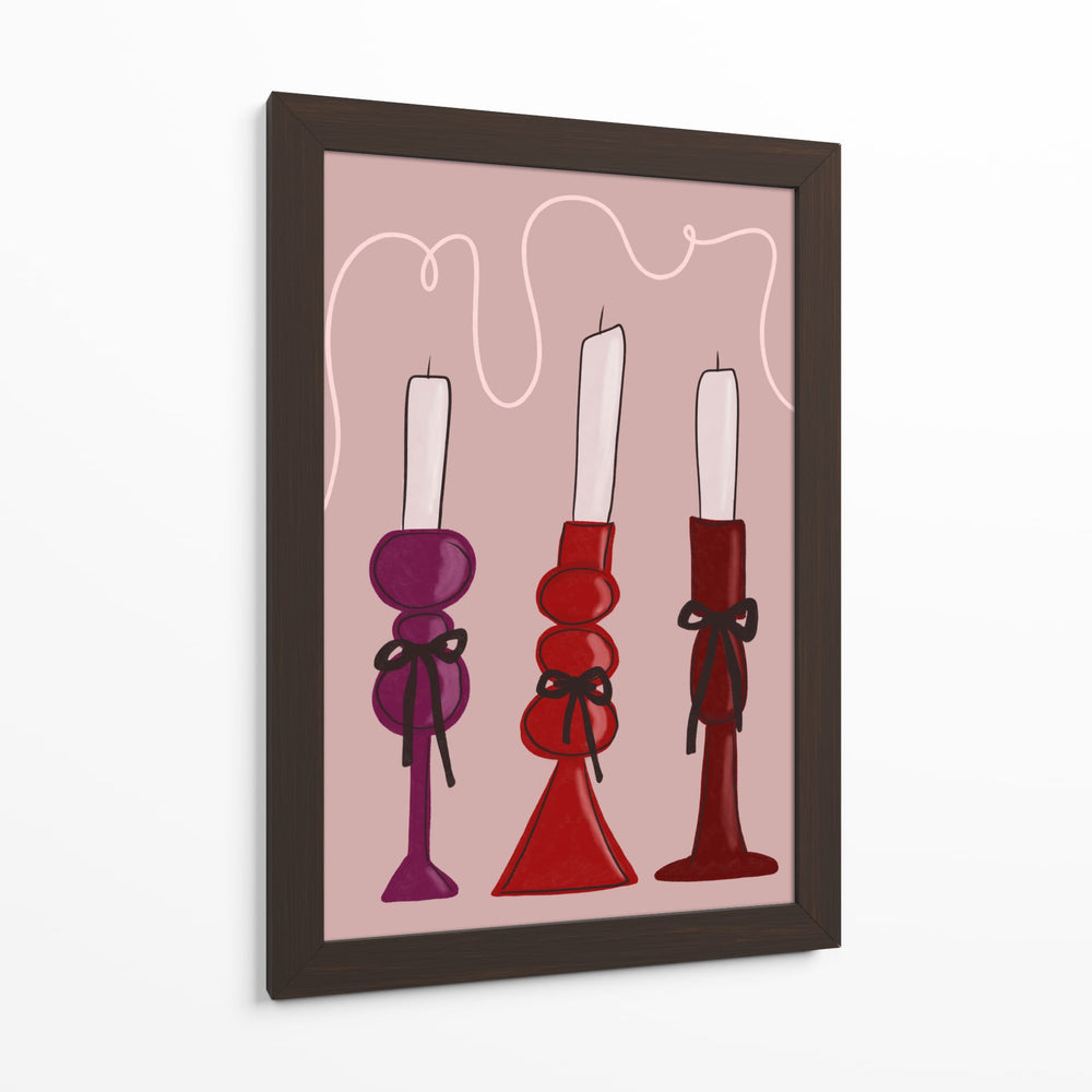 Trío de Velas - Athene Fritsch | Cuadro decorativo de Canvas Lab