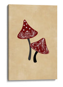 Champiñones helados rojo/bronceado - Rosana Laiz Blursbyai | Cuadro decorativo de Canvas Lab