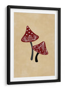 Champiñones helados rojo/bronceado - Rosana Laiz Blursbyai | Cuadro decorativo de Canvas Lab