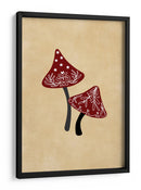 Champiñones helados rojo/bronceado - Rosana Laiz Blursbyai | Cuadro decorativo de Canvas Lab