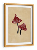 Champiñones helados rojo/bronceado - Rosana Laiz Blursbyai | Cuadro decorativo de Canvas Lab
