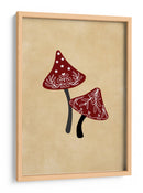 Champiñones helados rojo/bronceado - Rosana Laiz Blursbyai | Cuadro decorativo de Canvas Lab