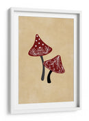 Champiñones helados rojo/bronceado - Rosana Laiz Blursbyai | Cuadro decorativo de Canvas Lab