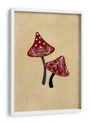 Champiñones helados rojo/bronceado - Rosana Laiz Blursbyai | Cuadro decorativo de Canvas Lab