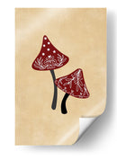 Champiñones helados rojo/bronceado - Rosana Laiz Blursbyai | Cuadro decorativo de Canvas Lab