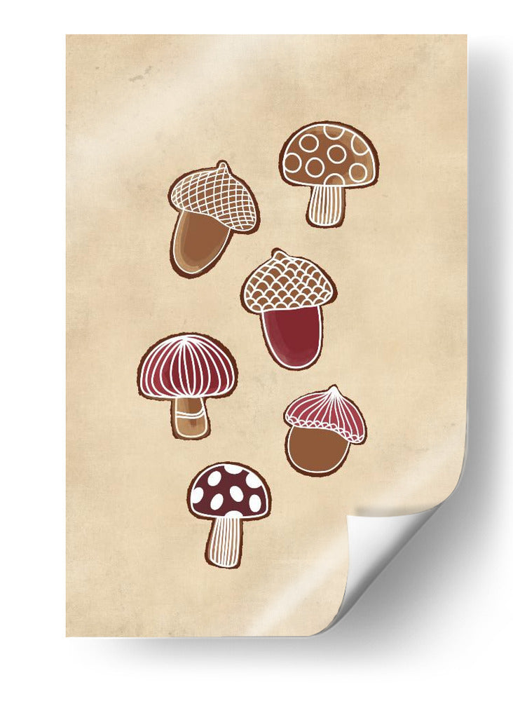 Galletas de bellota y champiñones - Rosana Laiz Blursbyai | Cuadro decorativo de Canvas Lab